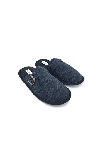 shoemio Rodin Koyu Lacivert Erkek Ev Terliği