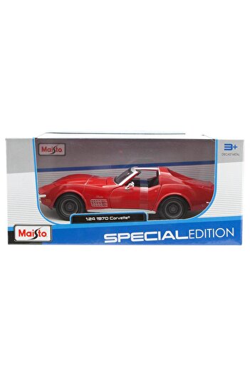 Maisto Chevrolet Corvette 1970 - 1:24 Red S/E Model Car