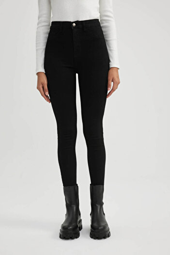DeFacto Women's Jean Pants Black B7498Ax/Nm40