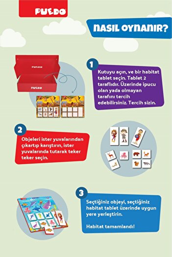 PUEDO Habitat Bingo Eşleştirme Oyunu