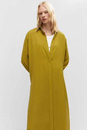MANGO Woman Rochie cămașă cu mâneci - Multifuncțional