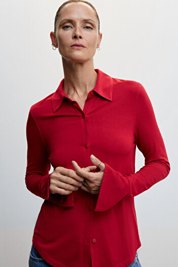 MANGO 47010446   Model Shirt