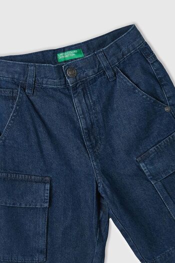 Benetton Pantaloni scurți Bermuda pentru băieți - Bleumarin