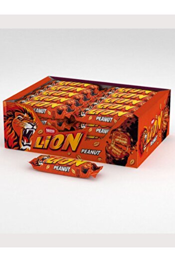 Nestle 1 Paket 24 Adet Hediye Lion Çikolata Kaplı Fıstıklı Peanut Gofret 41 G ( 24 Adet )