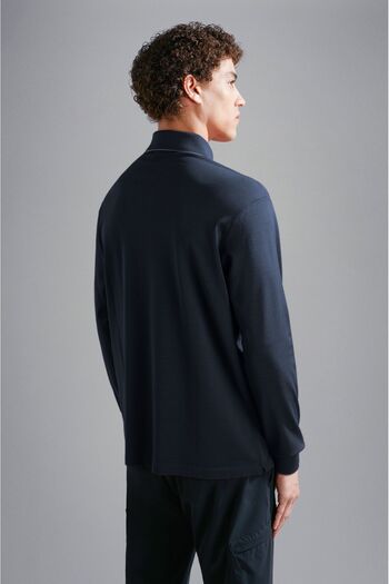 PAUL&SHARK MEN'S KNITTED POLOSHIRT C.WCOTTON
