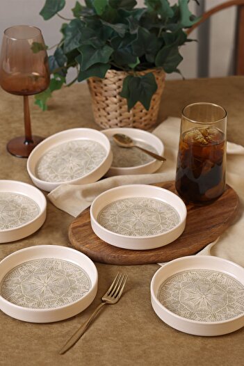 Keramika Groundlace Stackable Snack Bowl - 14 Cm 6 Pieces 21501
