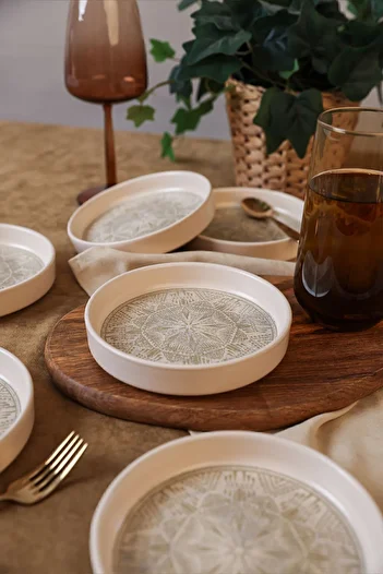 Keramika Groundlace Stackable Snack Bowl - 14 Cm 6 Pieces 21501