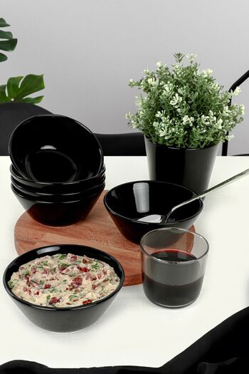 Keramika Black Hitite Bowl 14 cm 6 Pieces 650