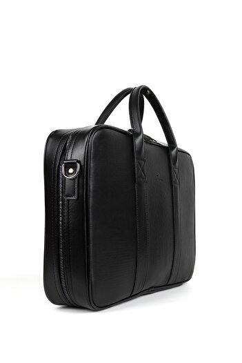 Sevinç Çanta Deridense Unisex Macbook Organizer Laptop Evrak Çantası 15.6" & 16" Inç Siyah