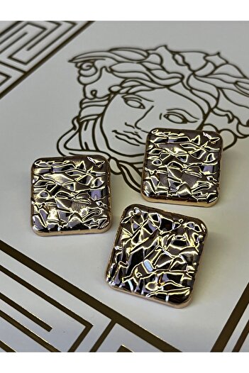 ODDA TASARIM ATÖLYESİ Amorphous Design Metal Rose Gold Jacket Trenckot Button