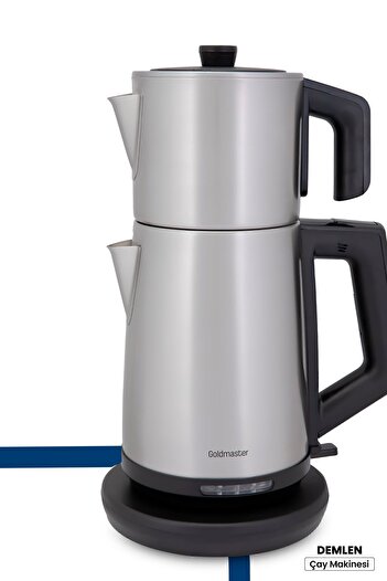 GOLDMASTER Brew Inox 2200 Watt Stainless Steel Tea Maker and Water Heater with Drip-Free Design