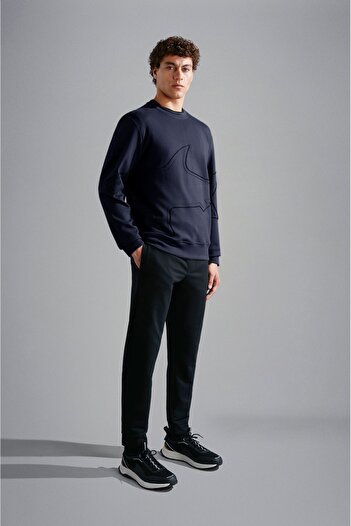 PAUL&SHARK MEN'S KNITTED SWEATSHIRT C.W. COTTON