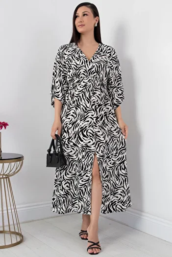 PULLIMM Viscose Double-breasted Collar Dress - VRN7625