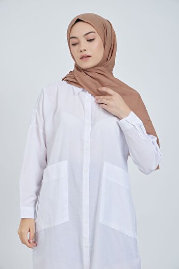 m moon scarf Premium Bamboo Cashew Shawl "Clove Shell"