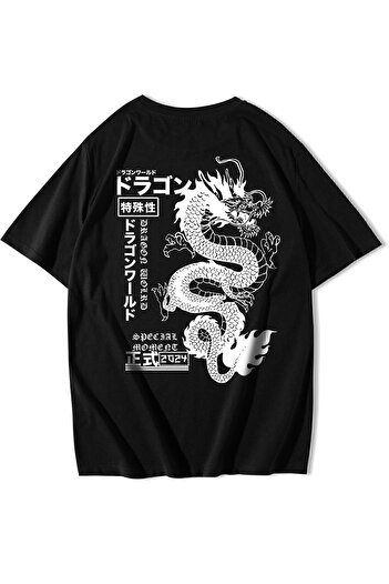 BRZ COLLECTION Μπλουζάκι Unisex Oversize Dragon World