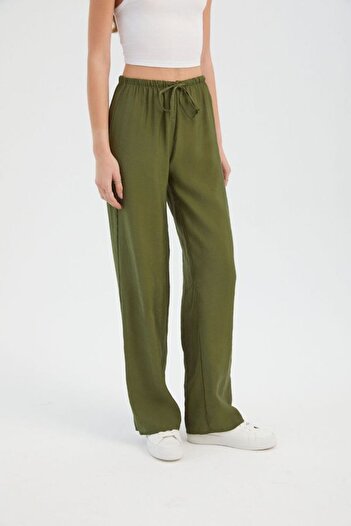 Hiccup Normal Bel Fermuarlı Straight Fit Pantolon