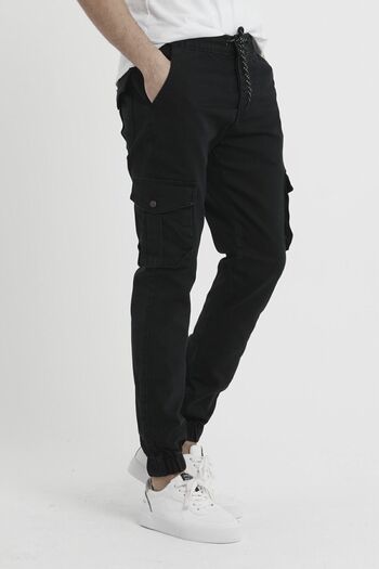 DawRazz Men's Cargo Pants Jeans Leg Elastic