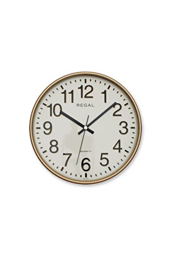 GULHANILE Regal 0252 Gi Round 26 cm Gilded Frame. Wall Clock
