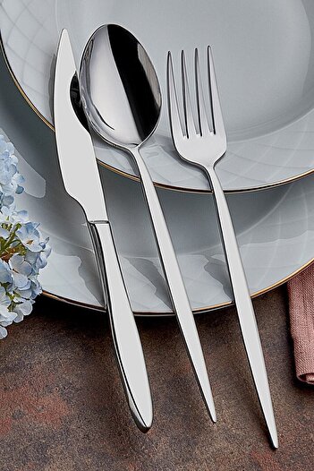 GULHANILE Titanium 18 Piece Spoon Fork Knife Set for 6 Persons Istanbul Lisbon