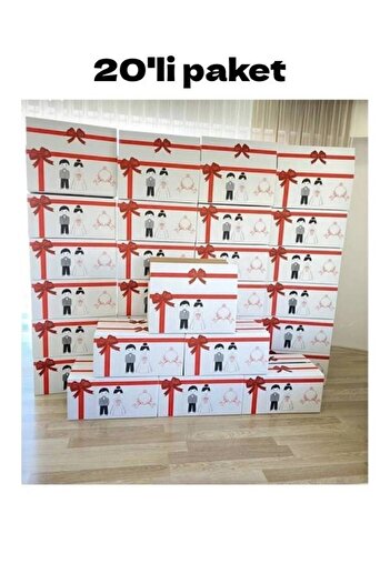 Aybas Isim Yazılı Gelin Çeyiz Kolisi 20'li Paket