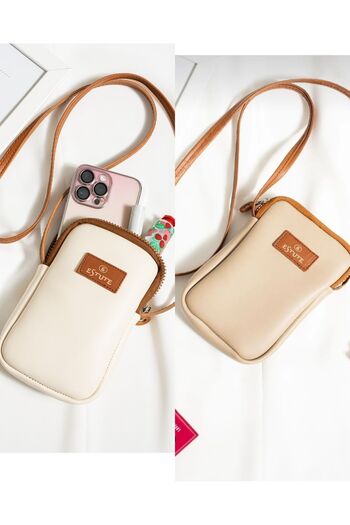 ESTUTE Unisex 2 Pack Phone Luxury Adjustable Crossbody Bag