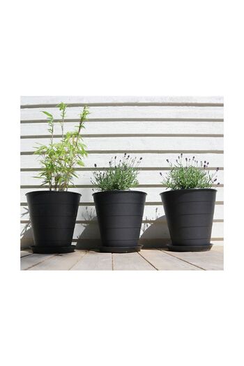 IKEA Trash Can Flowerpot Black 10 Lt