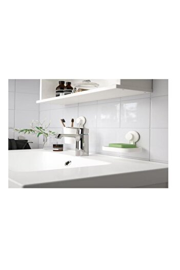 IKEA Βεντούζα Tisken - Αυτοκόλλητο Δοχείο Λευκού Σαπουνιού