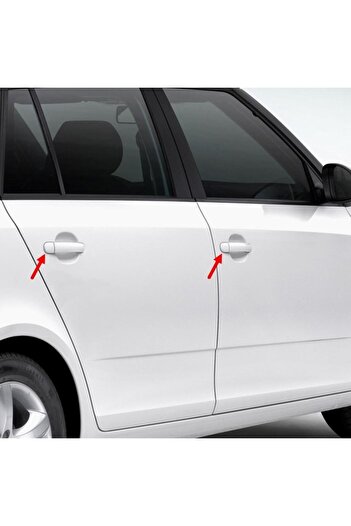 TOPRAN Seat Cordoba 2003-2009 Compatible Front Rear Right Left Exterior Door Opening Handle Cover Almond 3b4839879a (1 Piece)