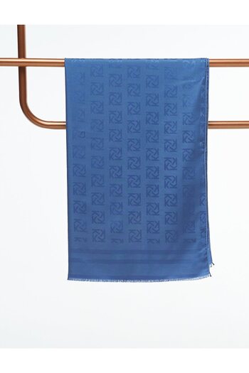 Kayra Μεταξωτό σάλι με λογότυπο Indigo
