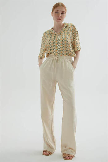 Fashion Friends Beige Color Trousers