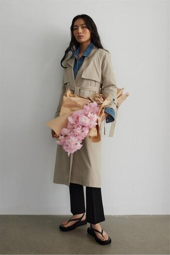 Suud Collection Beige Re-edition 1980 Trench Coat