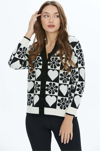 Two Mail Heart Jacket Black