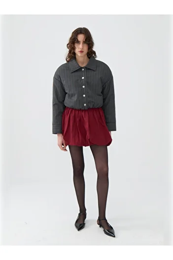 Nocturne Padded Striped Coat