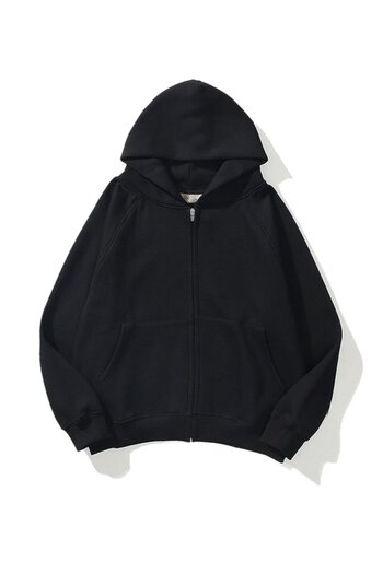 Carpe Black 3 Thread Zippered Cardigan