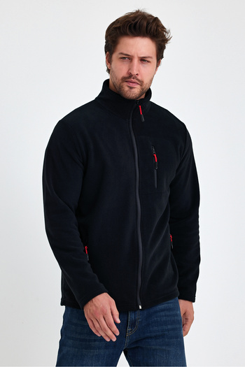 monox Herren Outdoor-Fleece-Jacke - Zipped