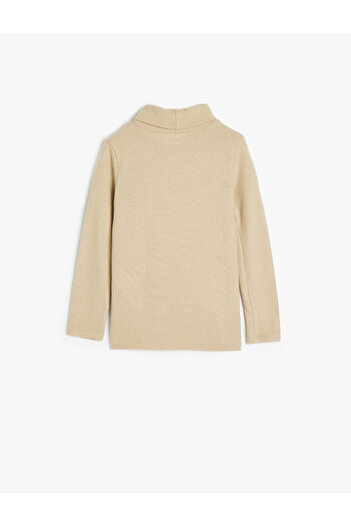 Koton Basic Turtleneck T-Shirt Long Sleeve Viscose Fabric