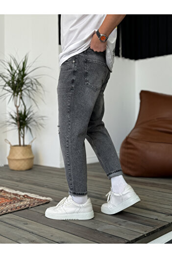 BYBASICMAN Grey Ripped Boyfriend Ke-562/09/081/165/469