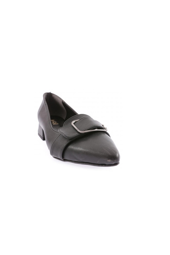 DGN 01 Women's Pointed Toe and Belt Detailed Ballerinas