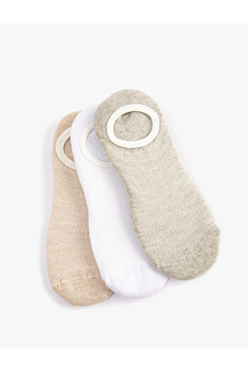 Koton Set of 3 Colorful Invisible Socks