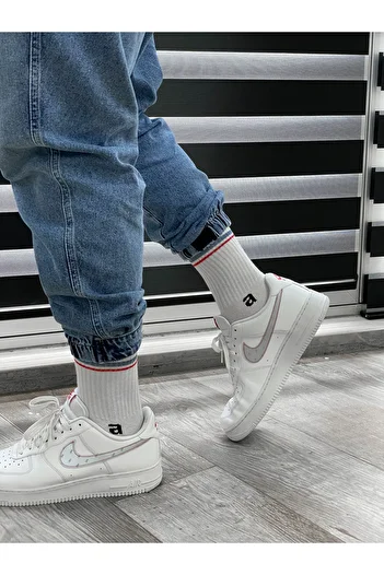 BYBASICMAN Men's White Socks