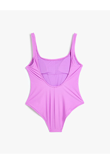 Koton Basic Swimsuit U Neck Slim Fit