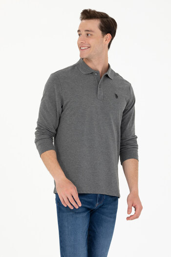 U.S. Polo Assn. Ανδρικό φούτερ Anthracite Melange Basic 50269405 -VR081