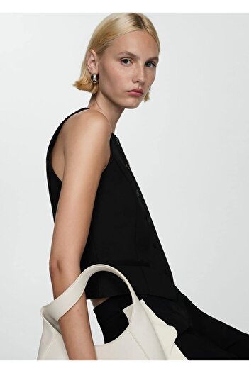 MANGO Woman Roman Knitwear Vest