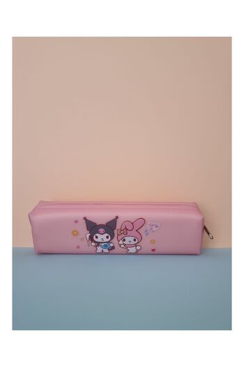 TOYFEST Kuromi My Melody Hello Kitty Cinnamoroll Figured Soft Silicone Pencil Case Pen Holder - Pink