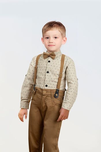 LULU Kids Boy's Suit - Bow Tie and Slopet, Set of 4
