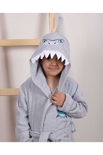 Lavin 100% Cotton Hooded Boys' Bathrobe