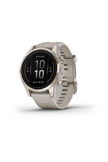 Garmin GARMIN EPIX PRO (GEN 2) SAPPHIRE EDITION- 42MM -SOFT GOLD WITH LIGHT SAND SILICONE BAND