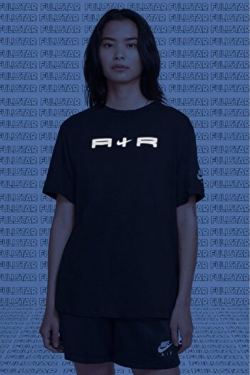 Nike Air Graphic Oversized Reflector S. S. Tee Unisex Ανακλαστικό Μαύρο T-shirt