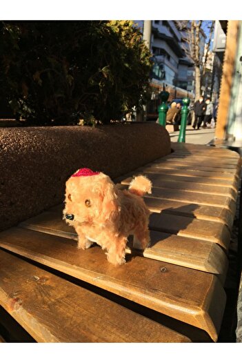 Genel Markalar Havlayan, Yürüyen Pilli Oyuncak Peluş Köpek(AÇIK KAHVE RENK)