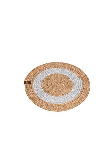 HomeTurko Supla 33X33 - Natural Jute, Straw and American Service